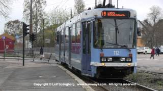 preview picture of video 'Oslo Trams at Holtet, Oslo, Norway'