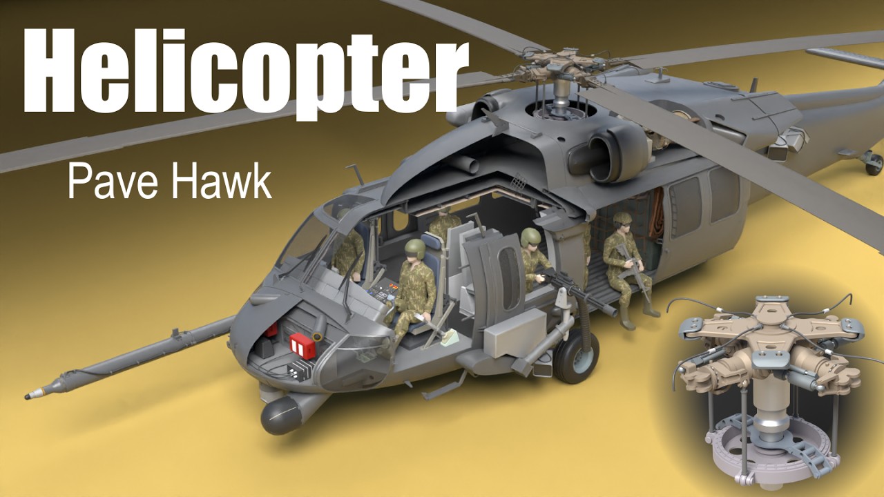 How does a Military Helicopter work  (Pave Hawk)