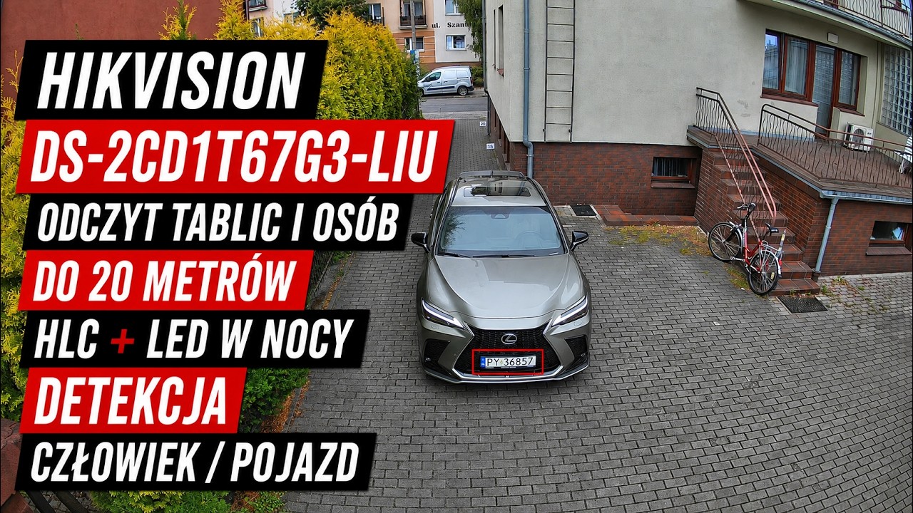 Test kamery Hikvision DS-2CD1T67G3-LIU - obraz z kamery dzień i noc