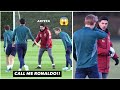 Mikel Arteta copy Cristiano Ronaldo vs Martin ødegaard in Arsenal Training!!⚽🤣🤣SIUUU