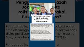 Download lagu Penggugat Kaget, Ijazah Jokowi Baru Disita Polisi Padahal Bareskrim Polri Sudah Menyatakan Asli mp3