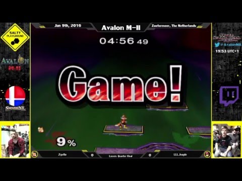 Avalon M-II - Zgetto (Fox) Vs LLL.Jeapie (Cpt Falcon) - SSBM Singles Loser Quarter Final