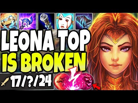 *20sec R CD* LEONA TOP is BEYOND BROKEN 🔥 Best Top Leona Season 10 Build 🔥 LoL AP Leona s10 Gameplay