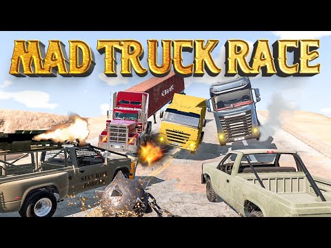 Mad Truck Race | Extreme BeamNG Drive Road Rage