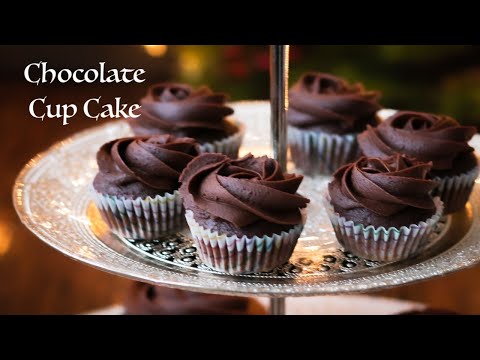 Eggless Chocolate cupcakes/ Chocolate Frosting/ How to make Chocolate cupcakes