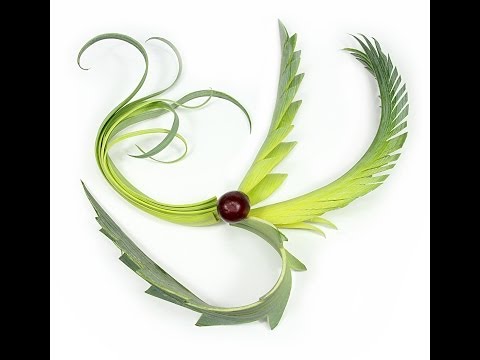 #005 Kurs carvingu za darmo - liść z pora wzór II / Free carving course - leek's leaf formula II