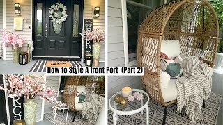 Decorate With Me / See How I Made My Porch Look Amazing With Easy Decor ! Part 2
