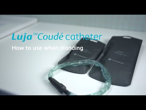 How to use Luja™ Coudé catheter while standing