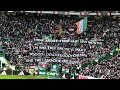 CELTIC FANS SING GRACE IN SUPPORT FOR PALESTINE / STUNNING