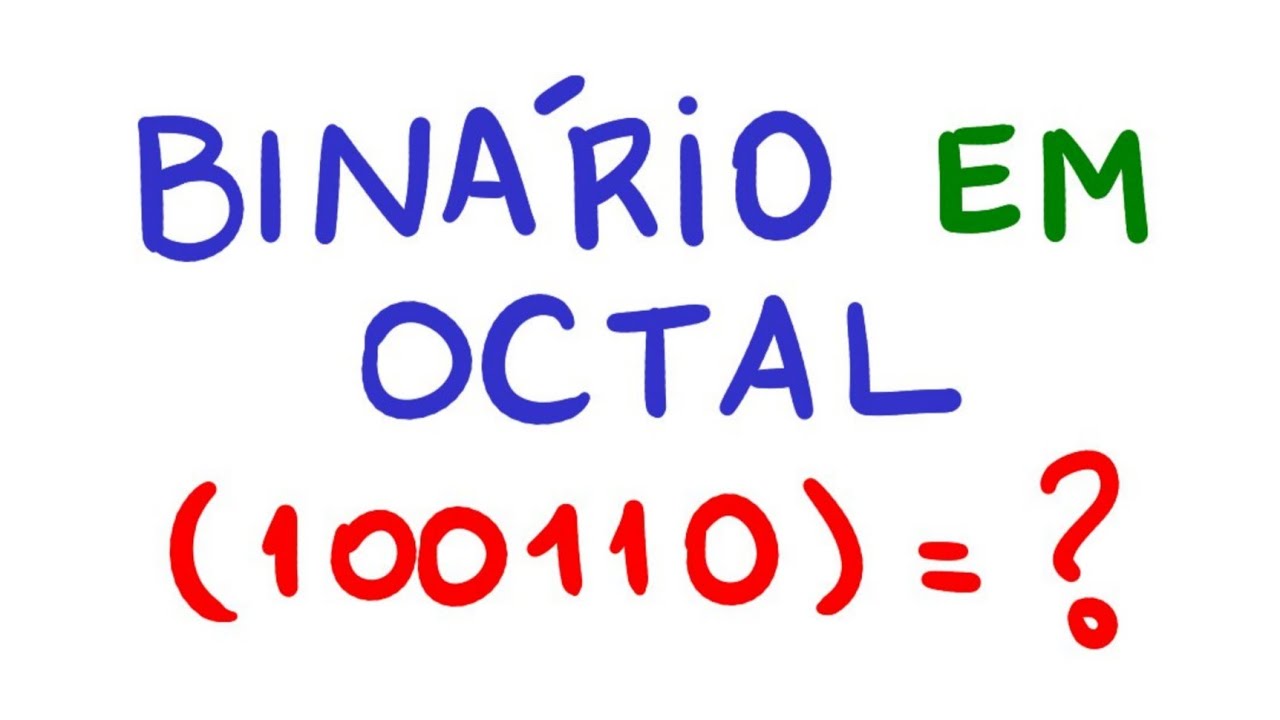 Conversão De Binário Em Octal