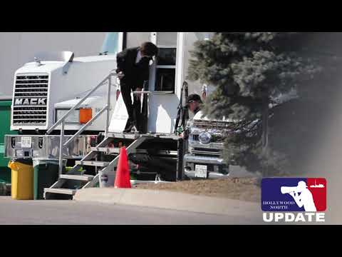 Aidan Gallagher spotted on set of The Umbrella Academy season 4 in Toronto. (no audio)