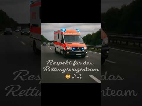 Respekt für das Rettungswagenteam 🤠🎵🎶
