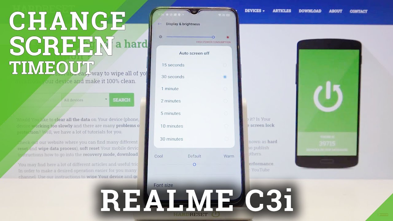 How to Change Screen Timeout on REALME C3i – Change Sleep Time