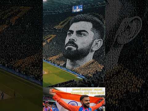 Messi Neymar Yamal Ronaldo and virat kohli stadium Mein face Banaya? 🥺🔥 #shorts​ #youtubeshorts​