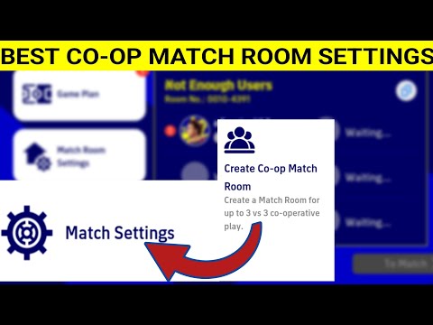 How To Create Co-op Match Room With 3 Friends | Best Friend Match Settings | eFootball 2023 Mobile