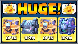 HUGE ROYAL WILD CHEST OPENING | CLASH ROYALE | LEGENDARY KINGS CHEST OPENING!