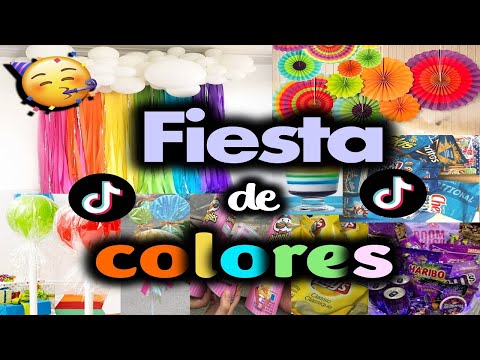 IDEAS para FIESTA de COLORES - TikTok 🌈🥳