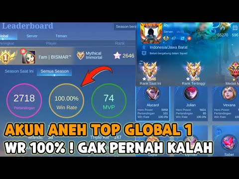 A WEIRD ML ACCOUNT, TOP 1 GLOBAL, BUT HAS A 100% WIN RATE! NEVER LOSES AT ALL