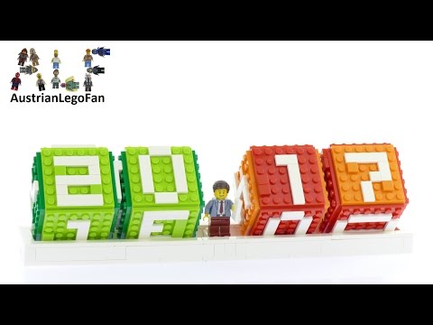 Vidéo LEGO Objets divers 40172 : Calendrier en briques LEGO