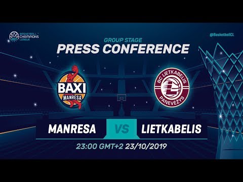 BAXI Manresa v Lietkabelis - Press Conference - Basketball Champions League 2019-20