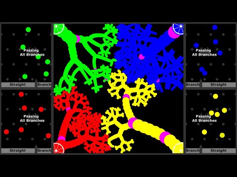 Growing Tree Battle 2 in Algodoo