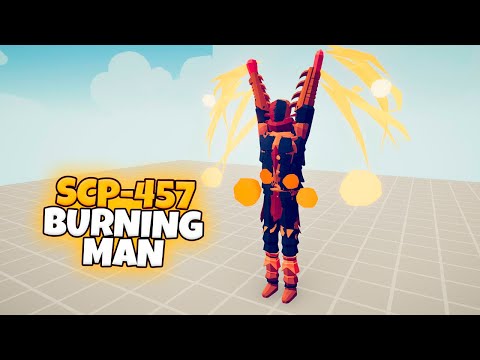 SCP-457 BURNING MAN vs EVERY FACTION | TABS Totally Accurate Battle Simulator Gameplay