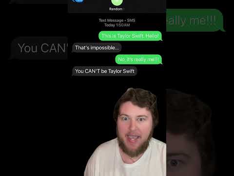TAYLOR SWIFT!!!👸🏼 *Texting Random Numbers!* #taylorswift #shorts