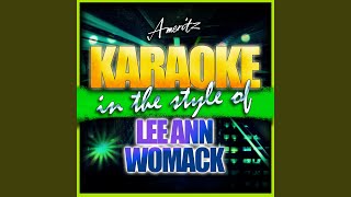 The King of Broken Hearts (In the Style of Lee Ann Womack) (Karaoke Version)