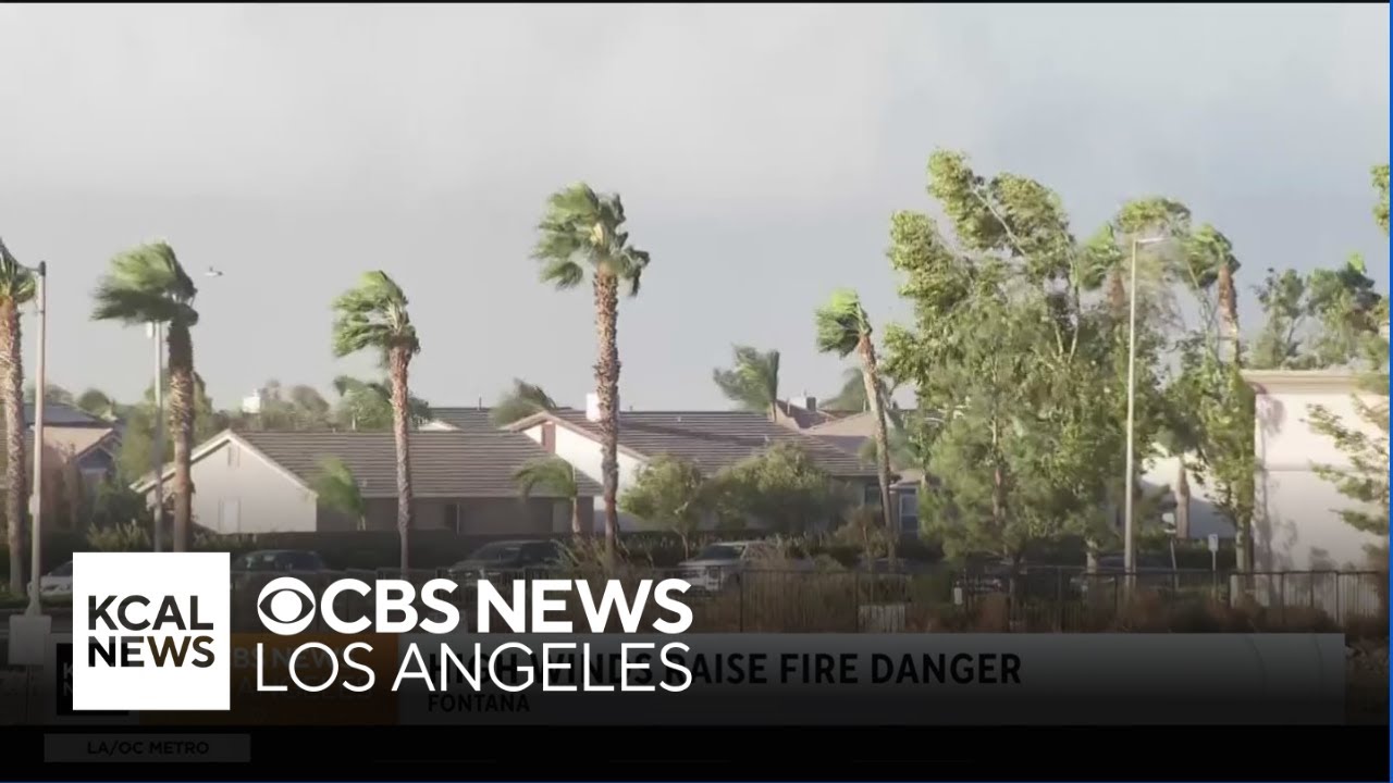 Santa Ana winds and low humidity are forecasted to elevate fire risk