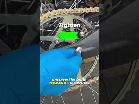 Chain Tension ADJUSTMENT On The SUR-RON #surron #surronx #bikelife