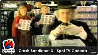 PlayStation - Canadian Tire - Scrooge & Crash Bandicoot: Warped - TVCM (1998)