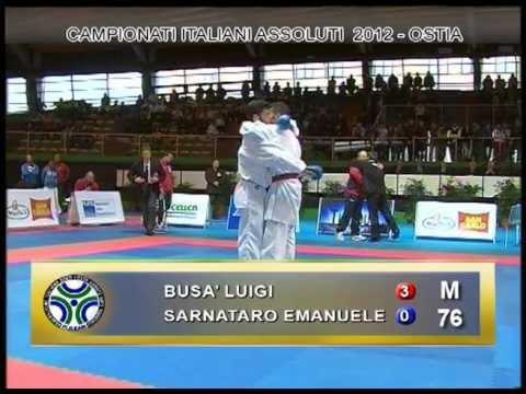 Campionati Italiani Assoluti Karate 2012 FINALE Kg 76 Busà - Sarnataro