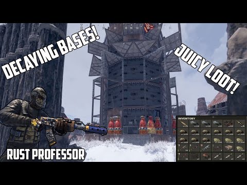 RUST Juicy loot in some decaying bases!!!