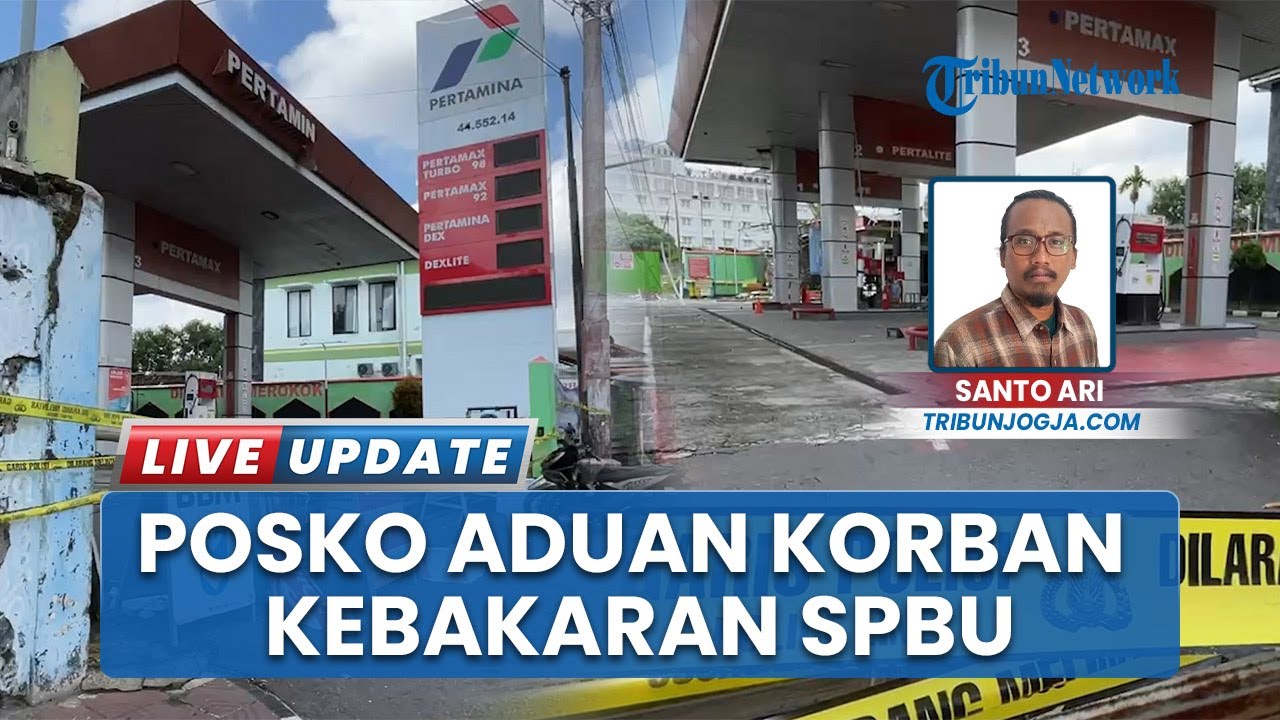 Posko Aduan di SPBU terbakar