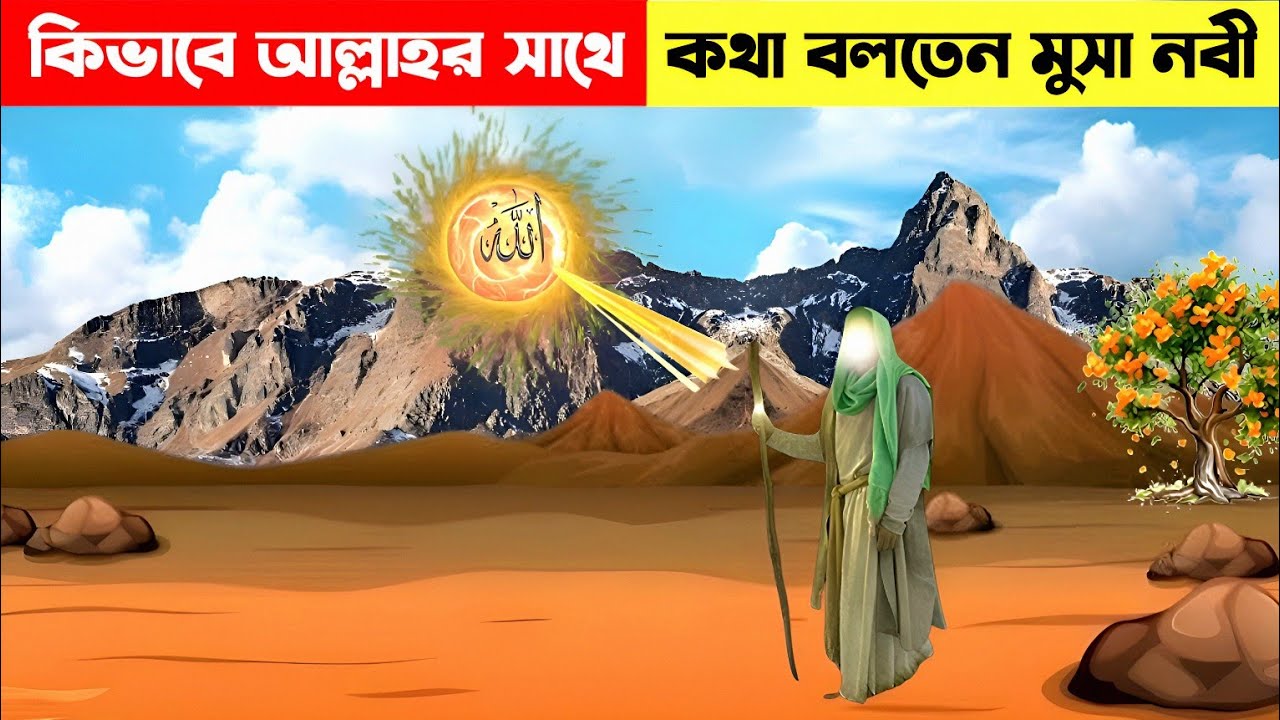 মুসা নবী যেভাবে তুর পাহাড়ে গিয়ে আল্লাহর সাথে কথা বলতেন | মুসা নবীর ই'ন্তেকাল | Islamic  Story |