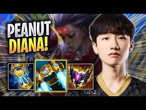 PEANUT IS SO CLEAN WITH DIANA! - GEN Peanut Plays Diana JUNGLE vs Ivern! | Season 2023