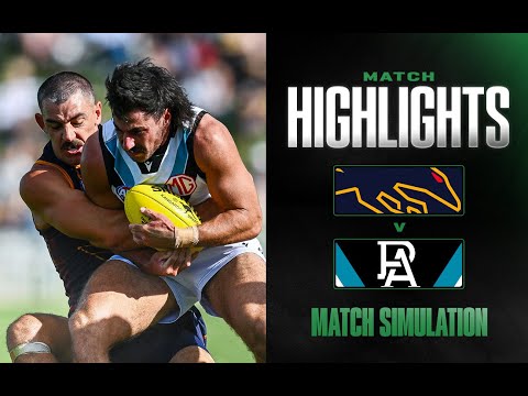 Adelaide Crows v Port Adelaide Highlights | Match Simulation, 2025 | AFL