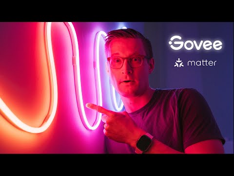 Neon on my stairs! - NEW Govee Rope Light 2 with Matter