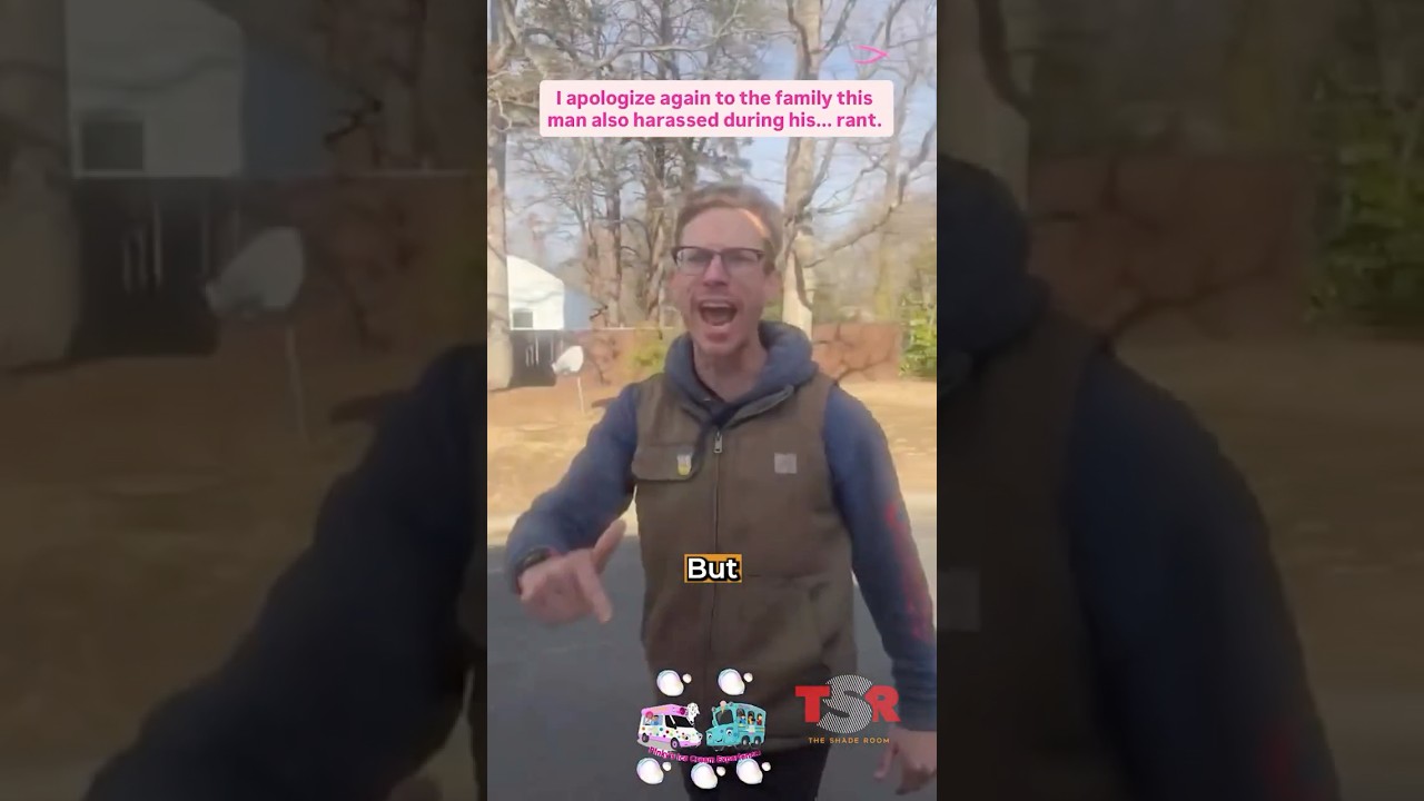 Man Harassing Ice Cream Truck Owner Caught on Camera! #news #shorts