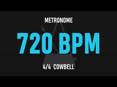 720 BPM 4/4 - Best Metronome (Cowbell)