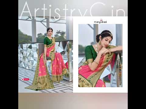 Buy Festive Silk Organza Saree Mahika Silk Online on ArtistryC.in #India #Festival