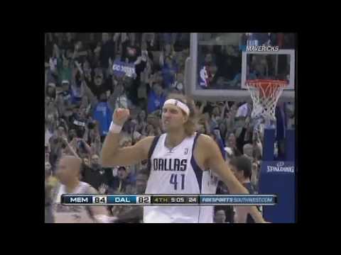 Dirk Nowitzki 2010 Highlights vs Grizzlies 27 Pts 7 Reb 10/29/2010