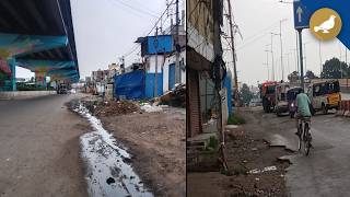 Poor road conditions near bahadurpura zoo park raise concerns among daily commuters