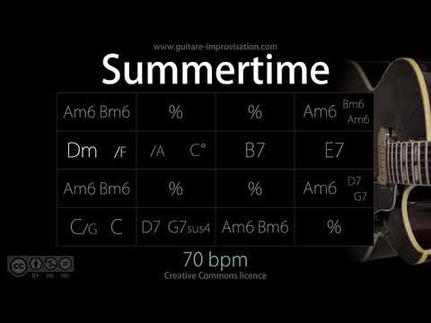 Summertime (Jazz Ballad feel) 70 bpm : Backing Track