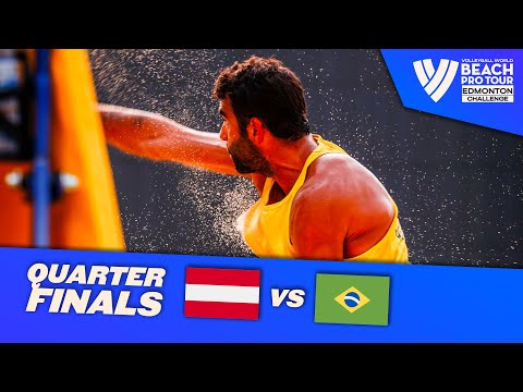Ermacora/Waller vs. Pedro Solberg/Guto - Quarter Finals Highlights Edmonton 2023 #BeachProTour