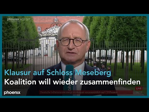 Erhard Scherfer zur Klasurtagung auf Schloss Meseberg am 30.08.22