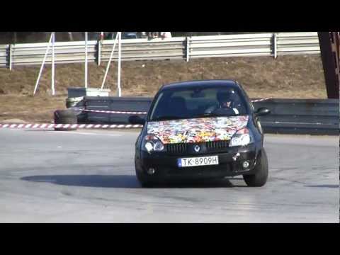 Karol Ściubis - Renault Clio Sport SuperOES III Runda Tor Kielce 17-03-2012
