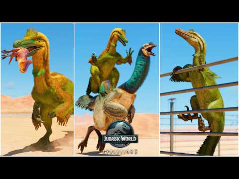 AUSTRORAPTOR Hunting, Social Interactions and All other Animations in Jurassic World Evolution 3