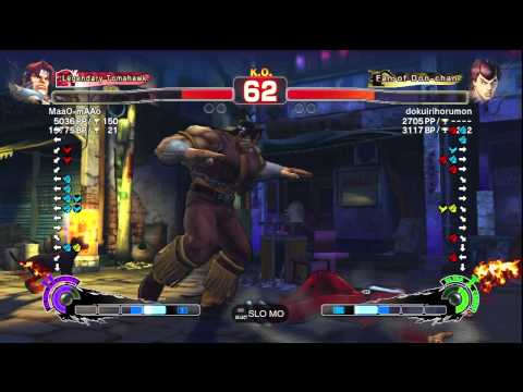 MaaO-mAAo [T. Hawk] vs. dokuirihorumon [Fei Long] | SSF4 AE