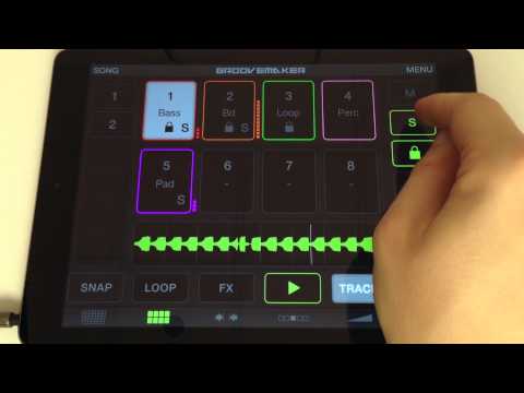 GrooveMaker 2 Tutorial Part 3/6 - Building a Song with GrooveMaker 2 Loop remixing app for iPad